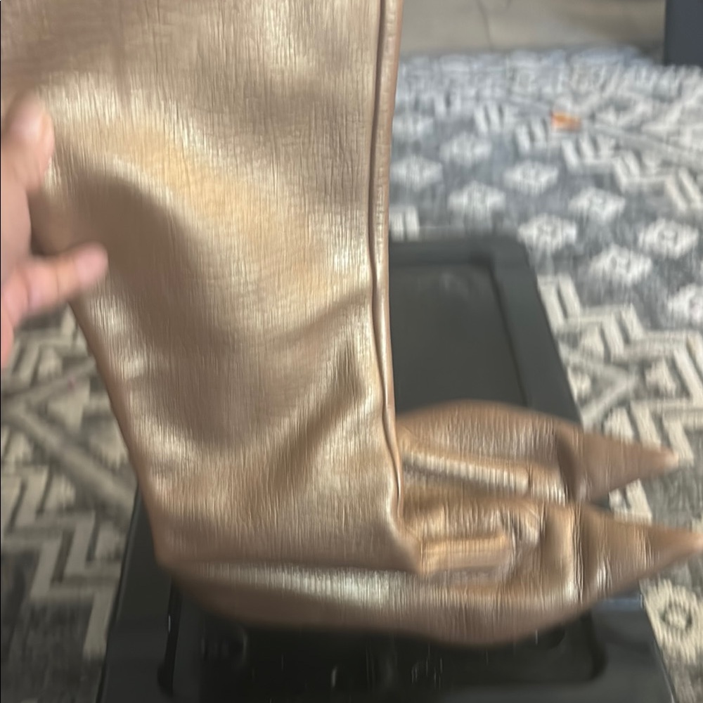 Dolce & Gabbana Gold Heeled Boots